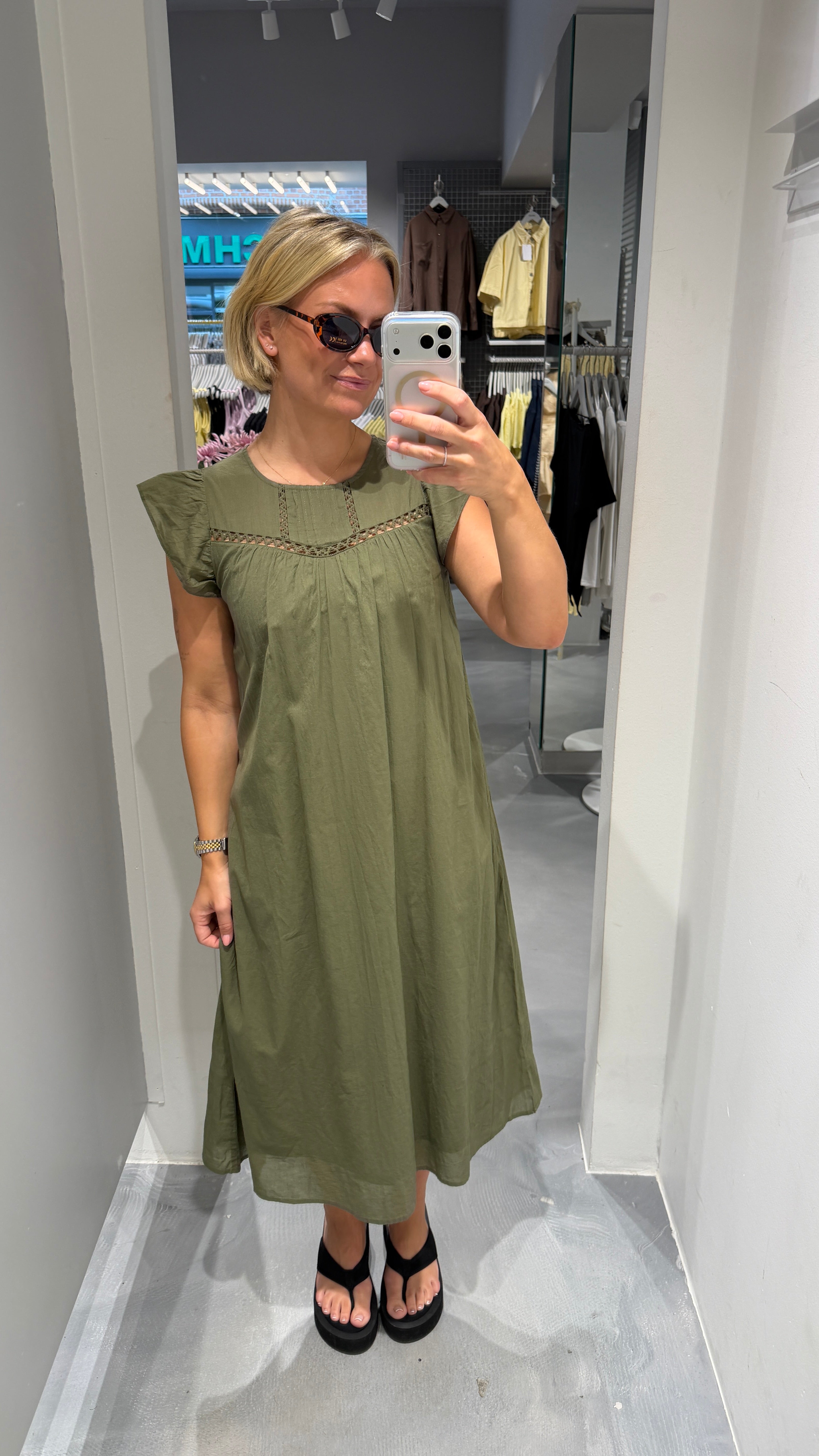 PCASTRID Midi Dress - Burnt Olive